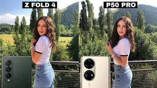 Samsung Galaxy Z Fold 4 Vs Huawei P50 Pro | Camera Tsat Comparison