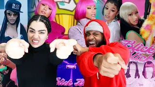 UNEXPECTED COLLAB! | Coi Leray & Nicki Minaj - Blick Blick! (Official Video) [SIBLING REACTION]