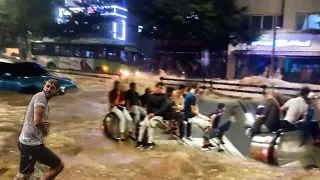 Flooded subway, houses and cars! Monstrous flooding in Porto, Portugal!