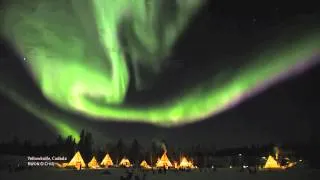 Aurora Substorm  - Real time motion (Yellowknife, Canada)