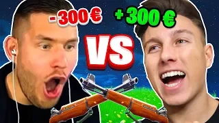 300€ SNIPER 1v1 gegen STANDARTSKILL in FORTNITE!