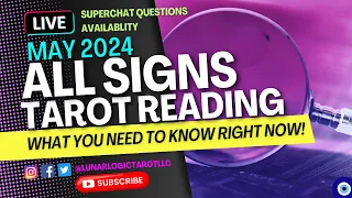 ALL SIGNS ✨️ | WHAT YOU NEED TO KNOW RIGHT NOW! • TAROT READING!🧿MAY 2024 (TIMESTAMPED 👇)