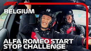 Alfa Romeo's Valtteri Bottas And Zhou Guanyu Take The Start Stop Challenge