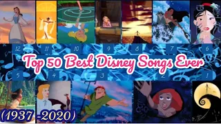 Top 50 Best Disney Songs Ever (1937-2020) /Play On The DISNEY Music