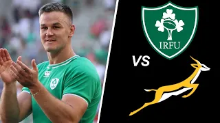 IRELAND Lineup vs SPRINGBOKS (Rugby World Cup 2023)