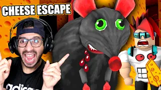 ENFRENTO A LA RATA GIGANTE | Cheese Escape Roblox | Juegos Luky