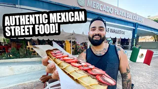 MEXICAN STREET FOOD TOUR in Playa Del Carmen, Mexico 🇲🇽