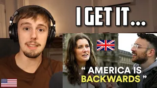 American Reacts to "Why Do The British Look Down on Americans?"