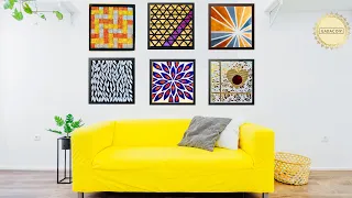 6 Hyper Easy Wall Art Ideas for your Living Room| GADAC DIY| Home Decorating Ideas