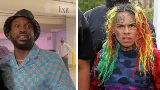 Meek Mill says he almost SMOKED 6ix9ine after he SPIT on him. 6ix9ine says Meek wanted NO SMOKE