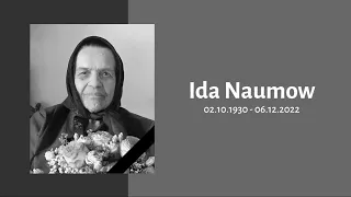 Ida Naumow | Beerdigung & Beisetzung