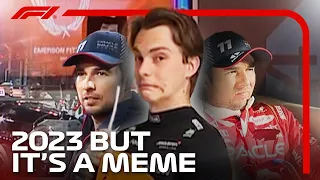 the 2023 F1 season but it's just the memes