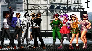 [KOF Mugen] Kyo Kusanagi Team vs Athena Asamiya Team