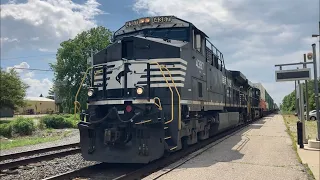 NS 4387 (East) meets NS 1117 (West) at Waterloo, IN (June 10, 2021)