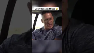 When Shaq and John Cena tried squeezing into a small car together 😂