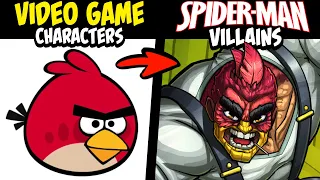 What if FAMOUS VIDEO GAME Characters Were SPIDER-MAN Villains?! 2 (Stories & Speedpaint)