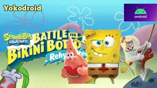 Bob esponja game Android (( batalla en fondo de bikini android ))