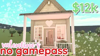 bloxburg | valentine's day NO GAMEPASS house | house build w/ VOICE