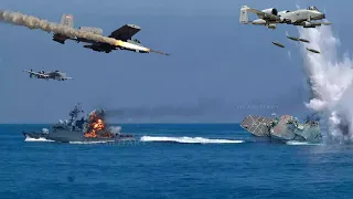 U.S. Air Force A-10 Attacks Rebel Ships in the Red Sea