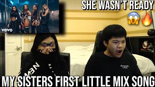 MY SISTERS FIRST TIME REACTING TO LITTLE MIX - SWEET MELODY | SHE WAS NOT READY!