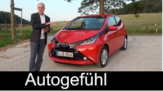 All-new Toyota Aygo 2015 test drive review with Peugeot 108 Citroen C1 reference - Autogefühl