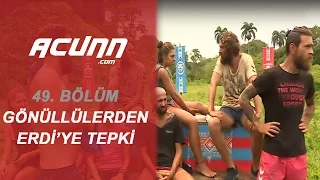 Yenilen Erdi'ye Gönüllüler'den tepki! | 49. Bölüm | Survivor 2017