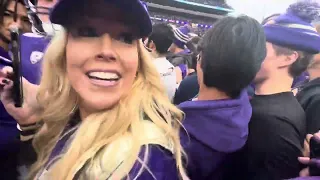 Oregon Ducks vs Washington Huskies final play and rushing the field fan perspective 10/14/2023