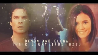 Their story of Damon and Elena [1x01-8x16]