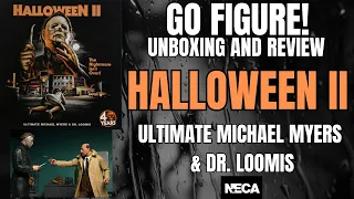NECA Halloween 2 Michael Myers and Dr Loomis ultimate edition 1/12 scale figure unboxing and review
