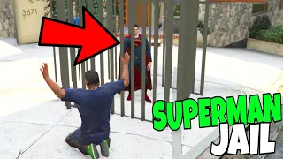 SUPERMAN JAIL ESCAPE IN FRANKLIN HOUSE GTA V