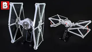 Folding LEGO TIE Outlander Custom Star Wars Build!