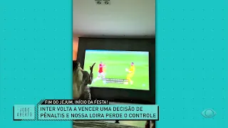 Renata Fan ‘surta’ com classificação do Inter e desabafa: "não aguento mais sofrer"; veja o vídeo