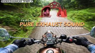 ROYAL ENFIELD CLASSIC 350 PURE EXHAUST SOUND - BHIMASHANKAR DHAM, GUWAHATI (RAW ONBOARD)