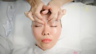 Asmr Facial massage for youthful skin with a very complex and meticulous process at C's Clinic Spa