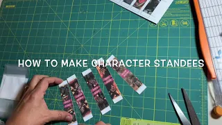 How to make print and play character standees