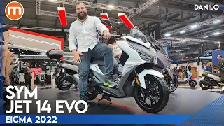 Sym Jet 14 Evo | Look SPORTIVO e pedana PIATTA per uno scooter davvero SMART a EICMA 2022