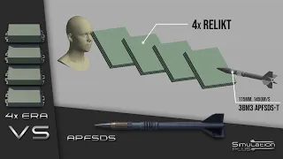 How Many ERA To Stop An APFSDS? | Armour Piercing Simulation