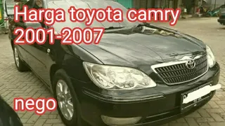 Harga toyota camry tahun 2001,2002,2003,2004,2005,2006,2007