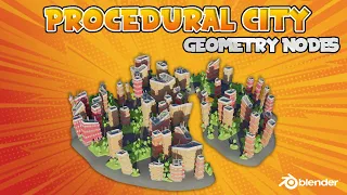 Procedural Tiny City with Geometry Nodes | Blender 3.3