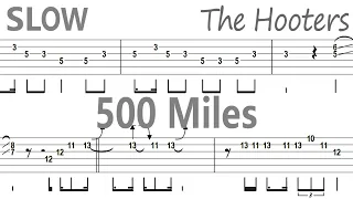 The Hooters - 500 Miles (Slow) / Guitar Solo Tab+BackingTrack