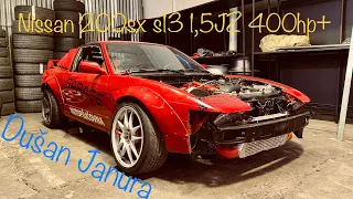 Nissan 200sx s13 1,5JZ 400hp+ Dušan Janura #KRSTDRFT drift lifestyle vlog #324