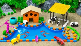 DIY Farm Diorama with Houses for Farm Animals | Moving Diorama, Unfriendly Day for Sheep