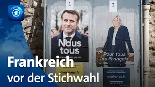 Macron und Le Pen im Wahlkampf-Endspurt