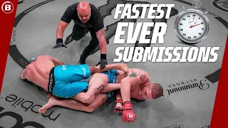 The FASTEST Submissions In Bellator HISTORY! ⏱💨 | Bellator MMA