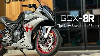 SUZUKI【GSX-8R 】一気見！気になるシート高やライディングポジション！エンジン音チェック！2024年ニューモデルの8Rをご検討の方必見！