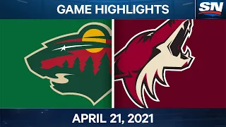 NHL Game Highlights | Wild vs. Coyotes – Apr. 21, 2021