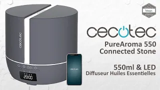 Cecotec PureAroma 550 Connected Stone aroma diffuser - YOUNGDO App - 500 ml & LED - Unboxing