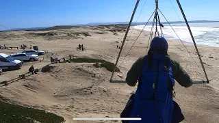 Got dumped on ramp. Marina hang gliding