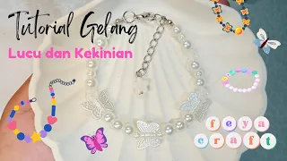 Tutorial Gelang Manik-manik||DIY Gelang Manik Kupu-kupu #diy #howtomake