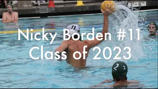 Nicky Borden Water Polo Recruiting Video | Class of 2023